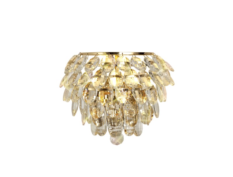 Wall Lamp 1 Light French Gold - Click Image to Close